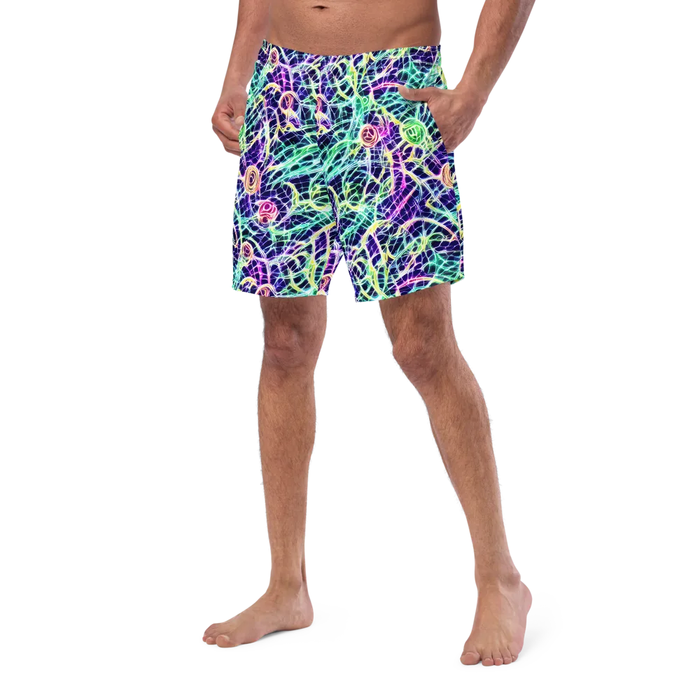 Ultraviolet Network on Swim Trunks — Left Front