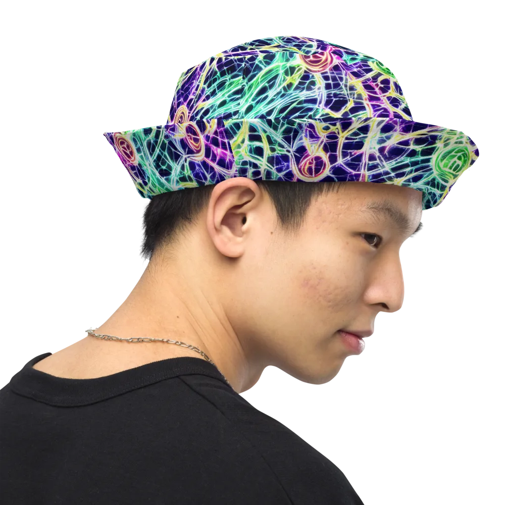 Ultraviolet Network on Reversible Bucket Hat — Right Outside