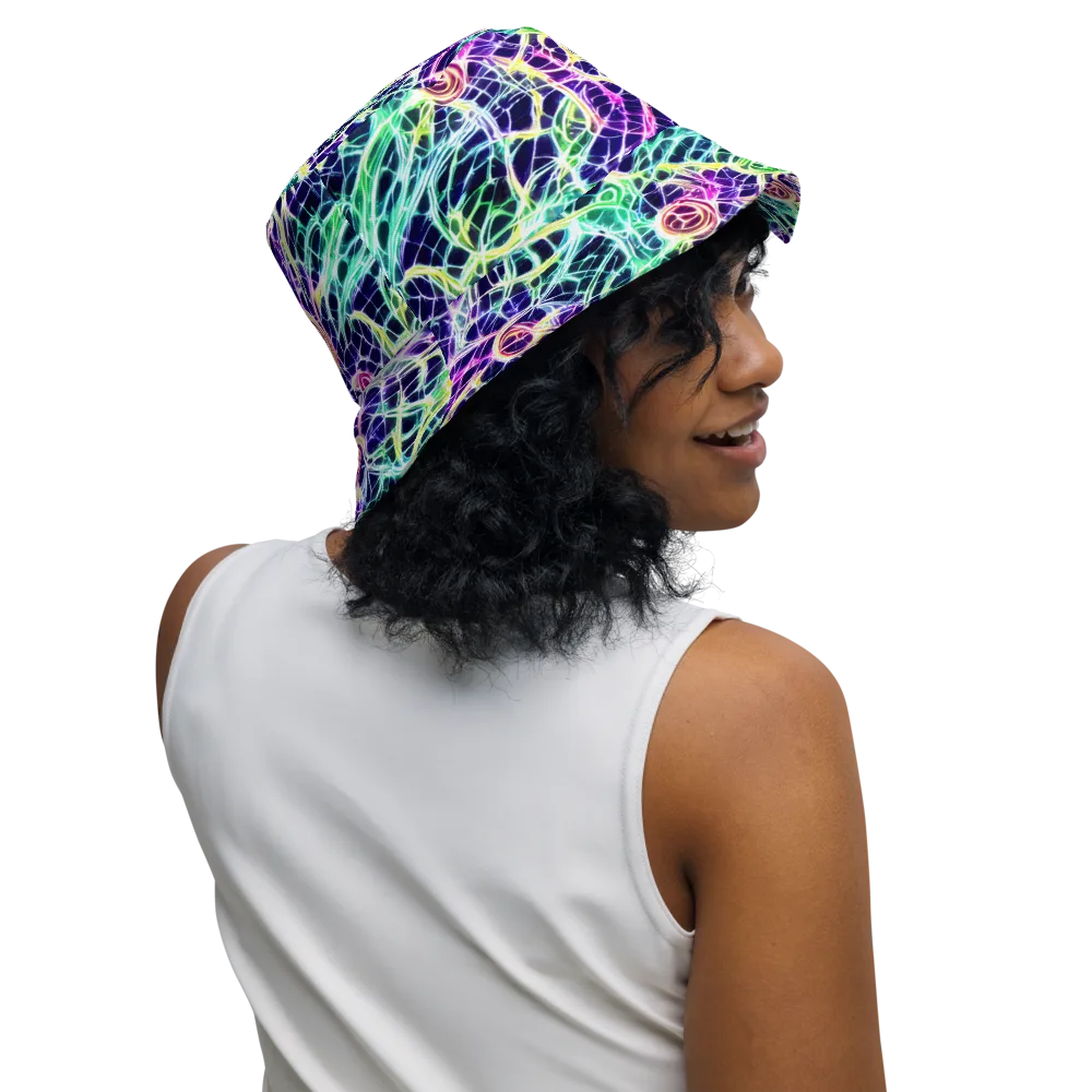 Ultraviolet Network on Reversible Bucket Hat — Right Outside