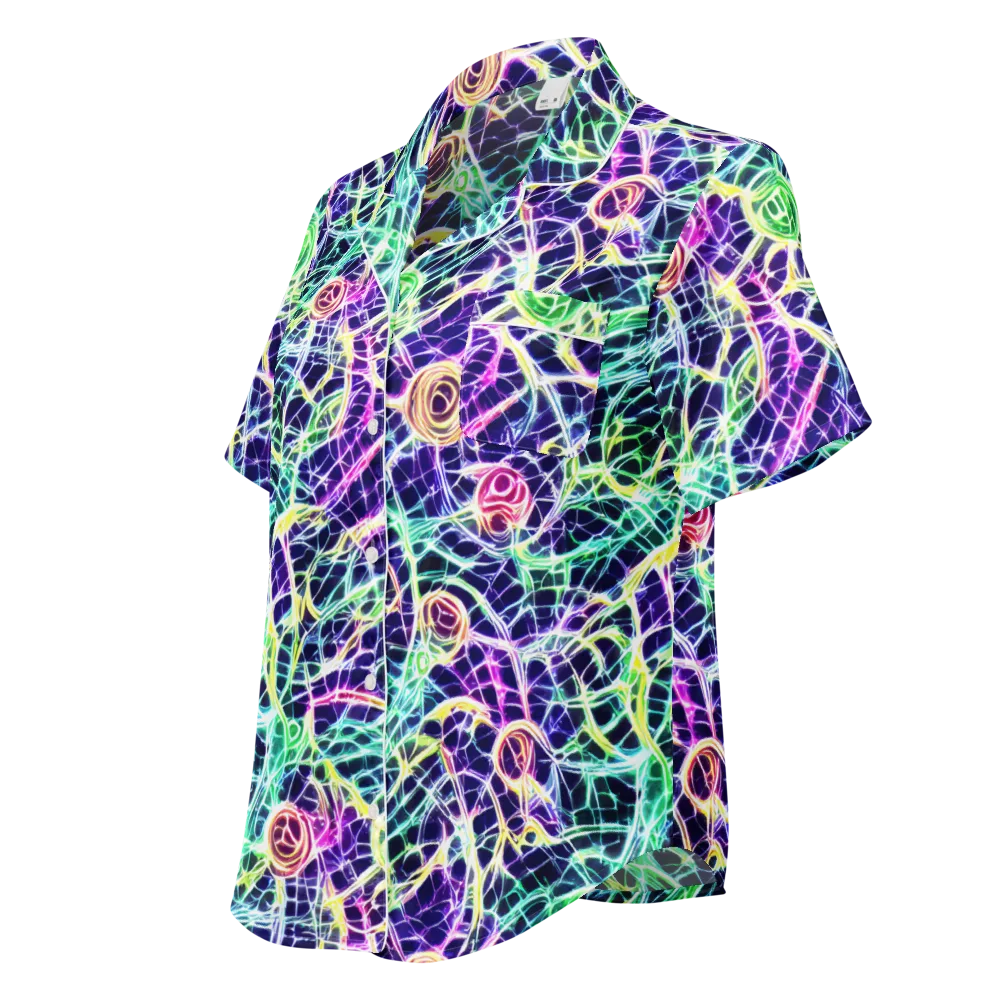 Ultraviolet Network on Women's Short Sleeve Pajama Top — Left Front