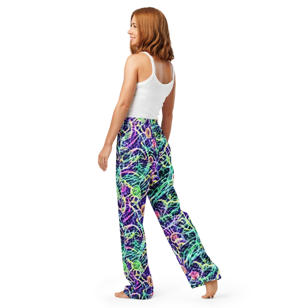 Ultraviolet Network on Women's Pajama Pants — Back