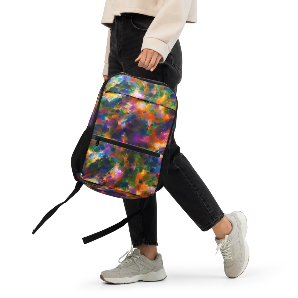 Cosmic Paintfall on Utility Backpack — Front