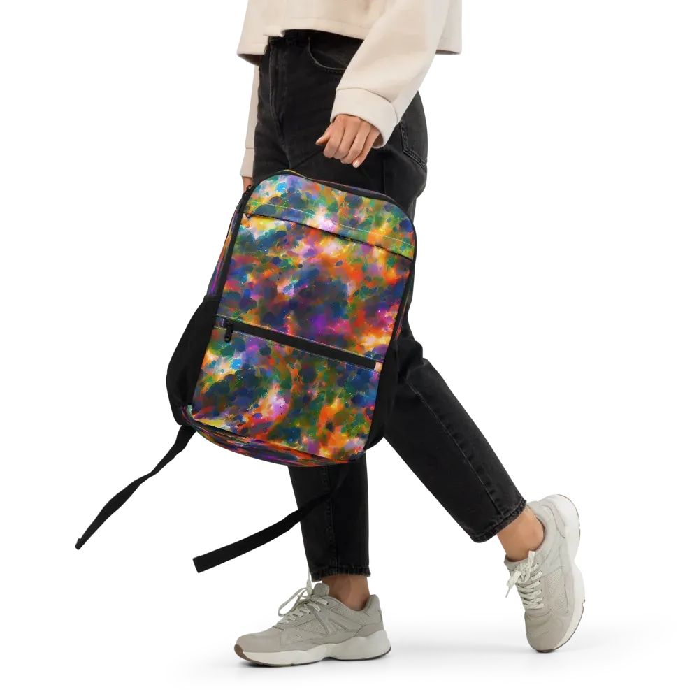 Cosmic Paintfall on Utility Backpack — Front