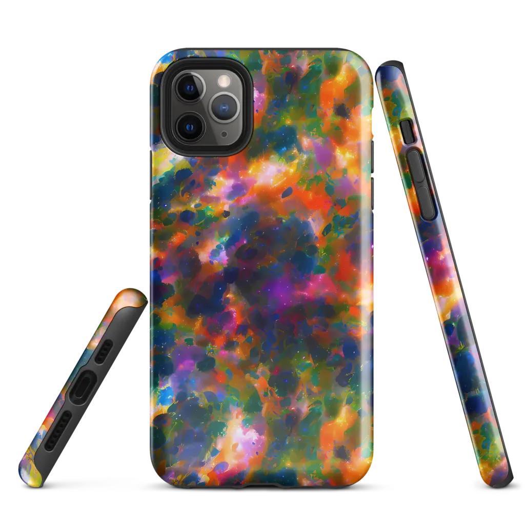 Cosmic Paintfall on Tough Case for iPhone® — Front