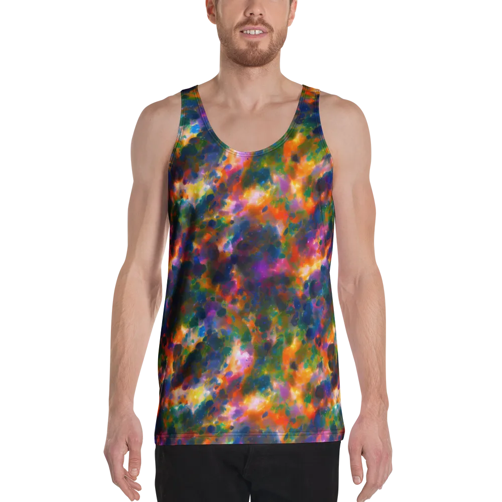 Cosmic Paintfall on Men's Tank Top — Front