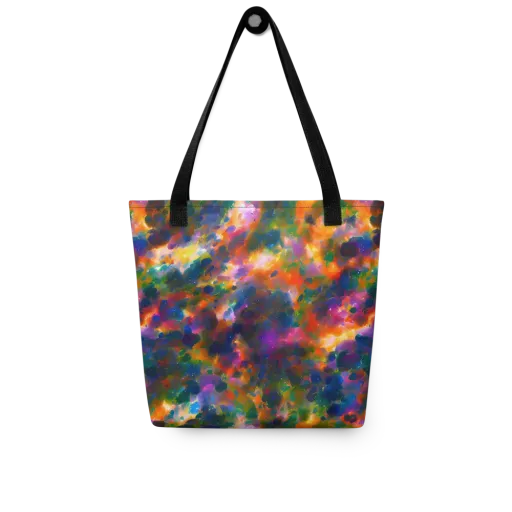 Cosmic Paintfall on a Tote Bag