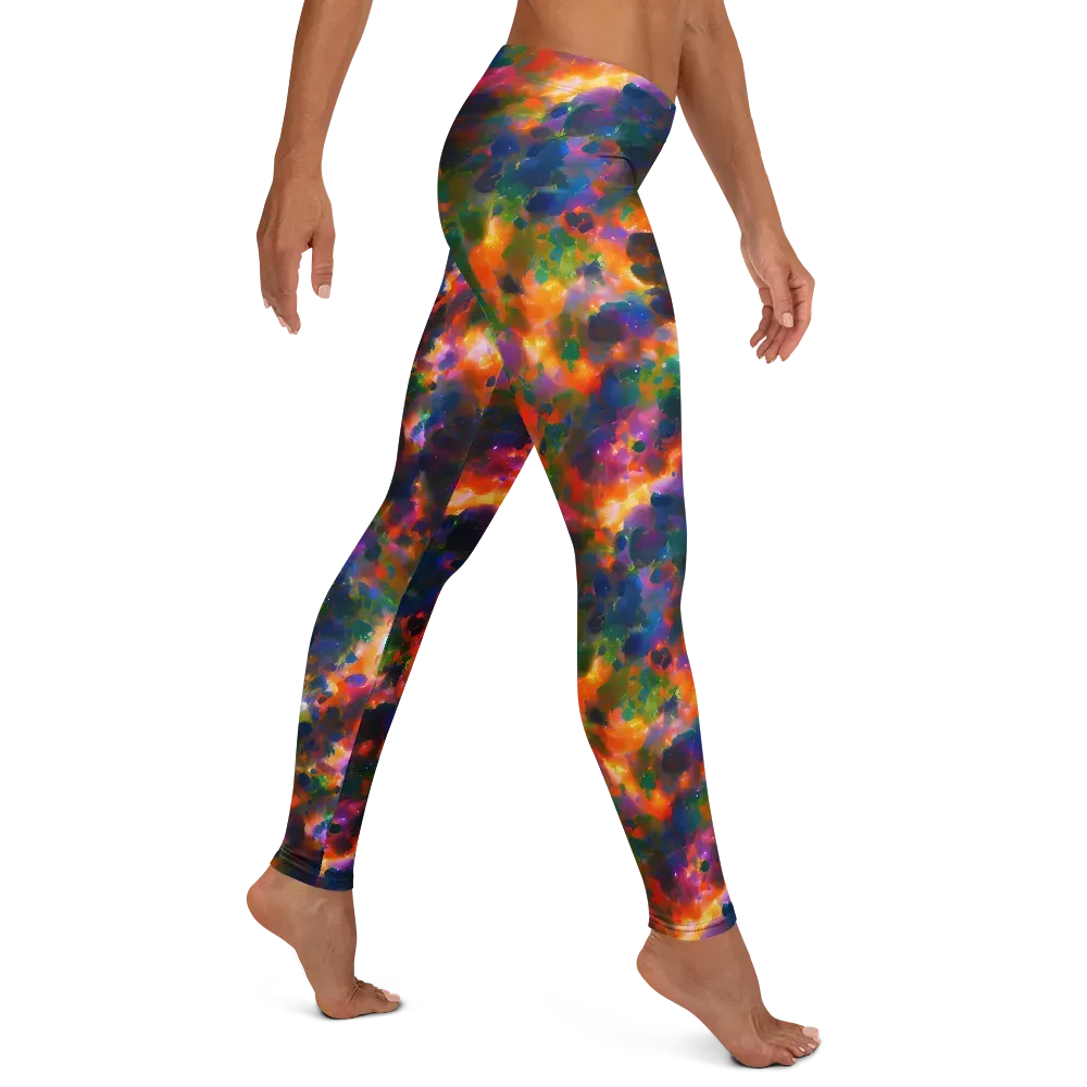 Cosmic Paintfall on Leggings — Right