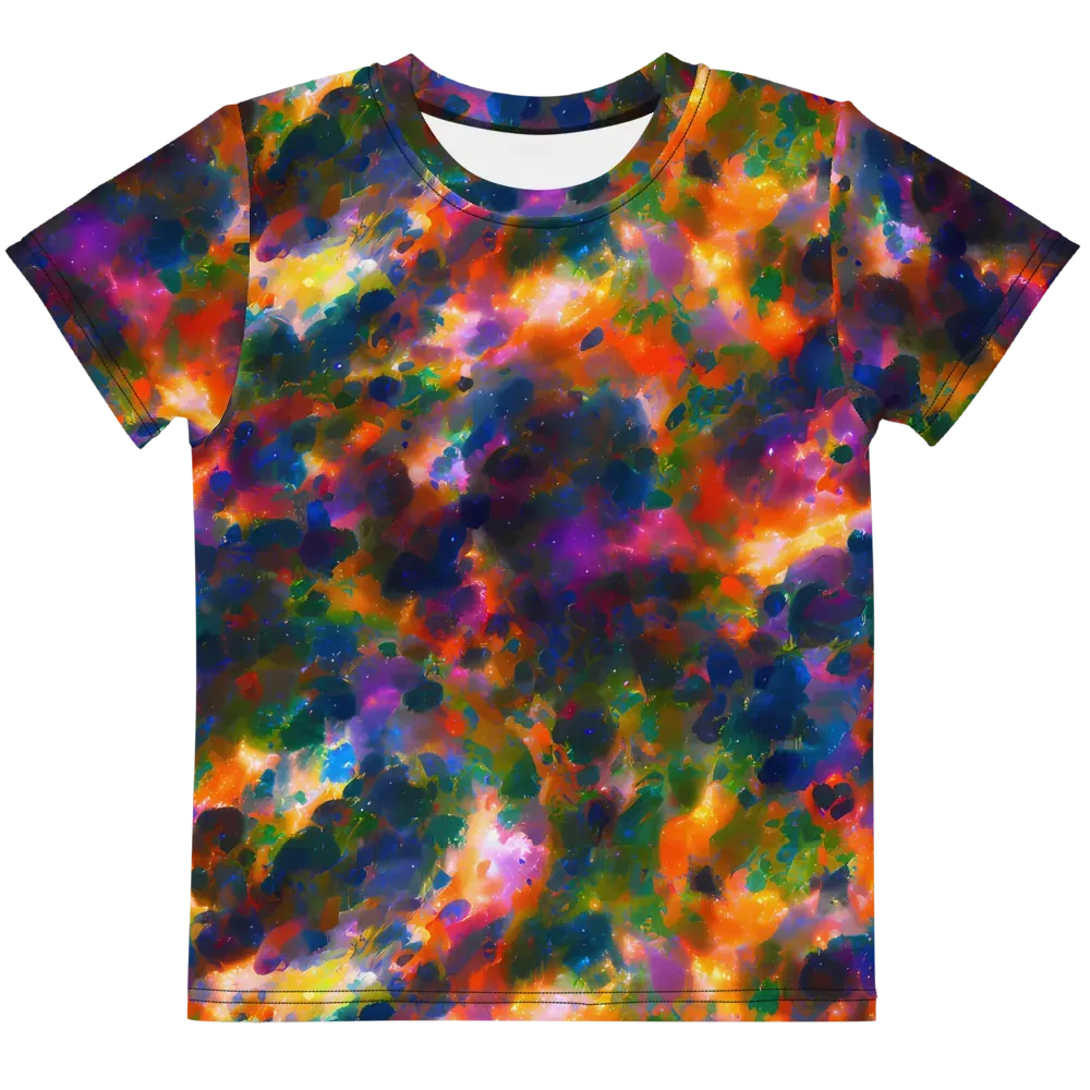 Cosmic Paintfall on Kids Crew Neck T-Shirt — Front