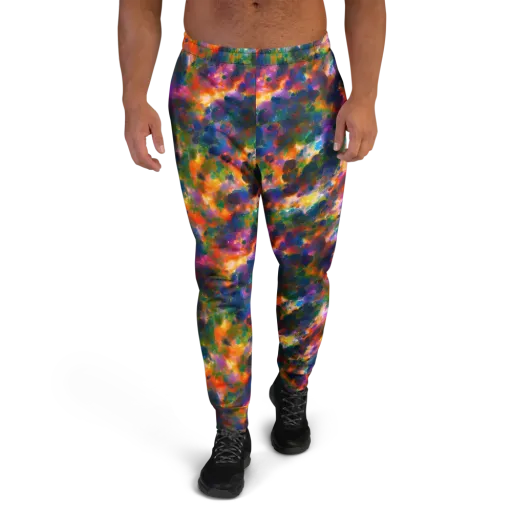 Cosmic Paintfall on a Men's Joggers