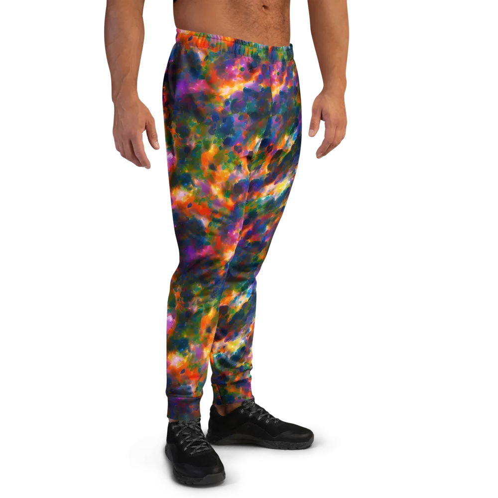 Cosmic Paintfall on Men's Joggers — Right