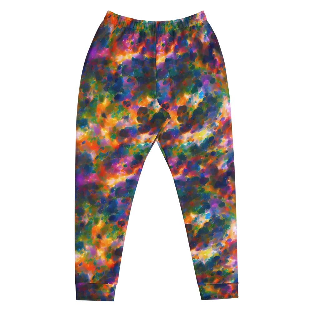 Cosmic Paintfall on Men's Joggers — Front