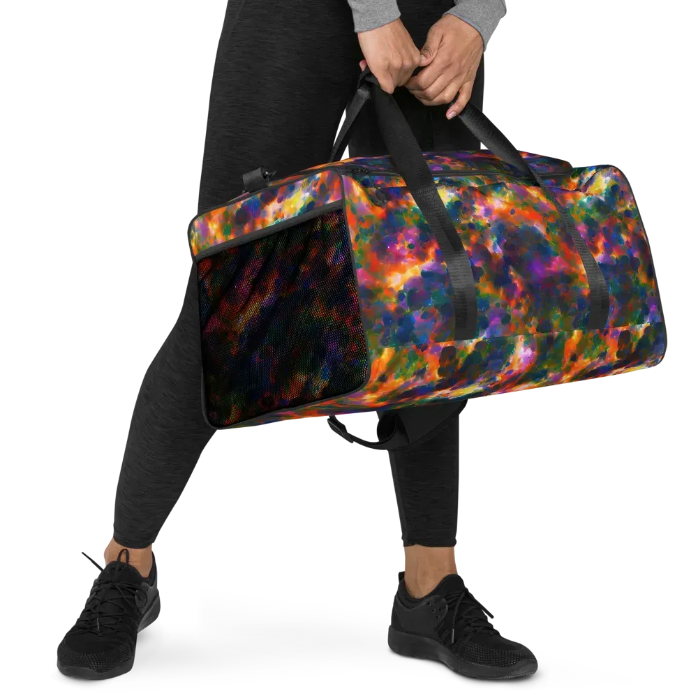 Cosmic Paintfall on Duffle Bag — Right Front