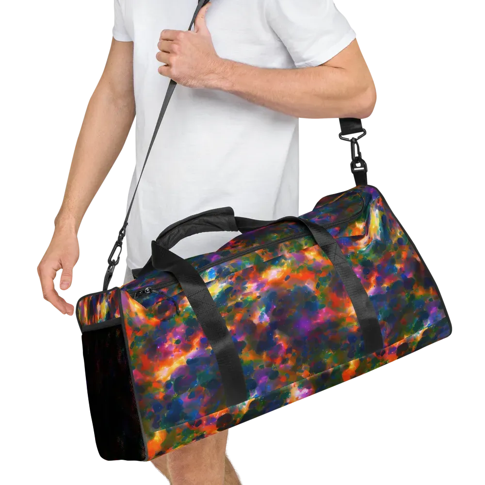 Cosmic Paintfall on Duffle Bag — Right Front