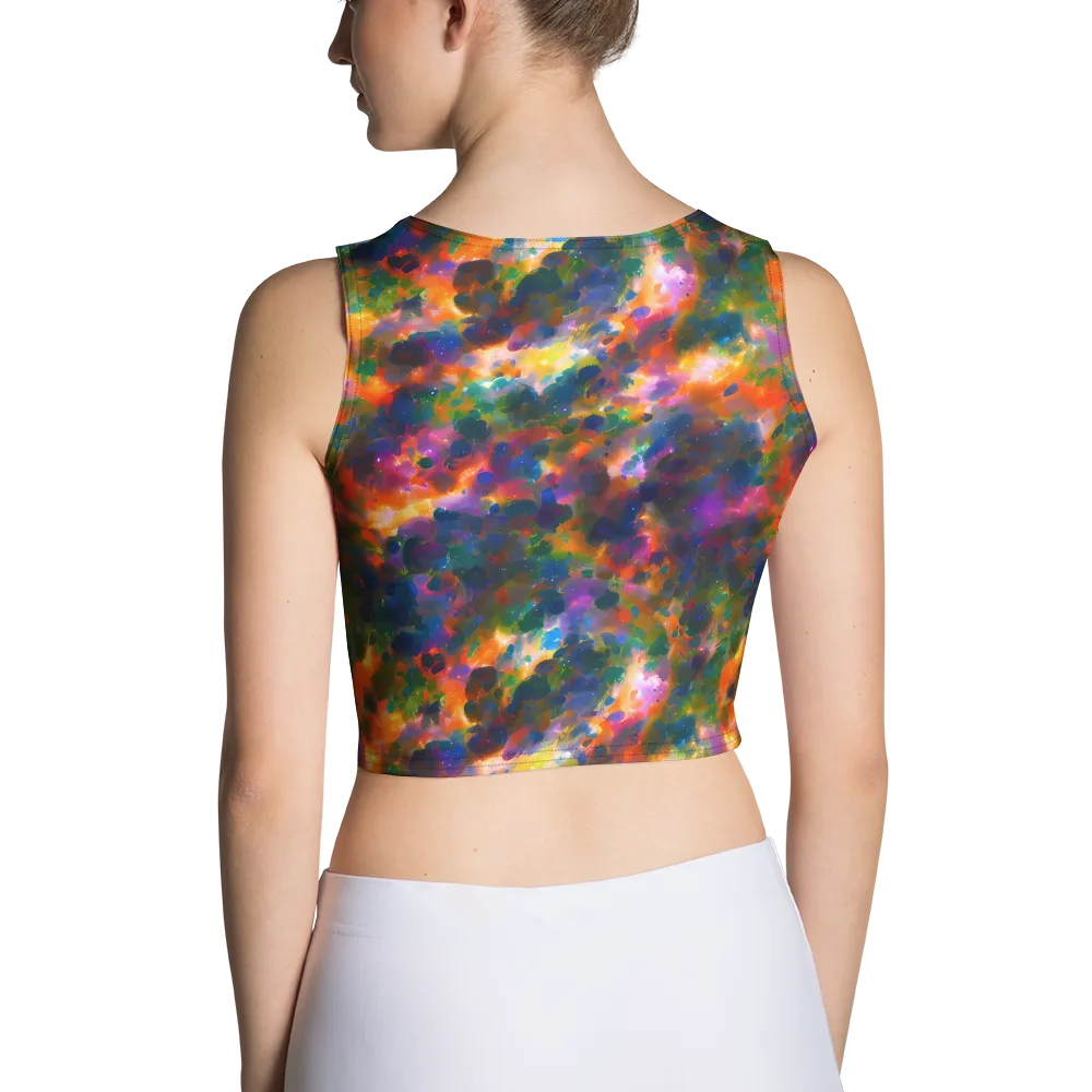Cosmic Paintfall on Crop Top — Back