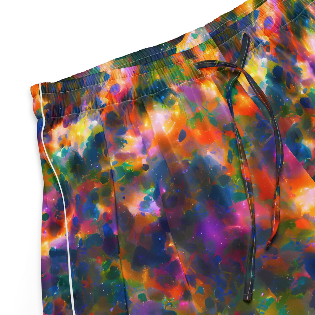 Cosmic Paintfall on Women's Pajama Shorts — Product details