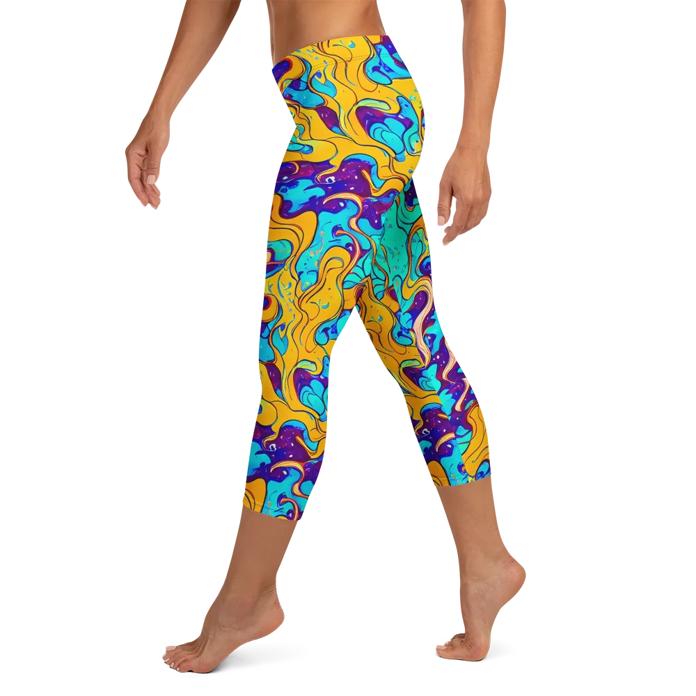 Magnetic Melt on Capri Leggings — Left