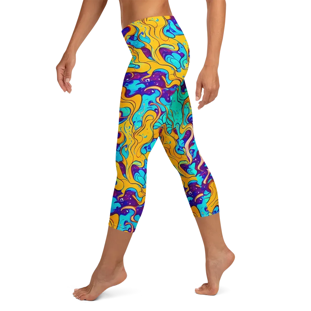 Magnetic Melt on Capri Leggings — Left