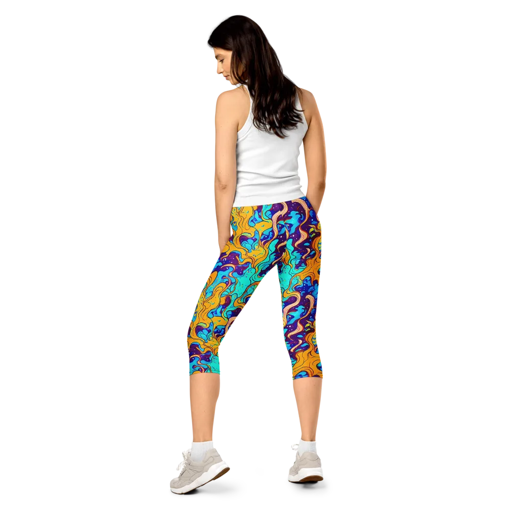 Magnetic Melt on Capri Leggings — Back