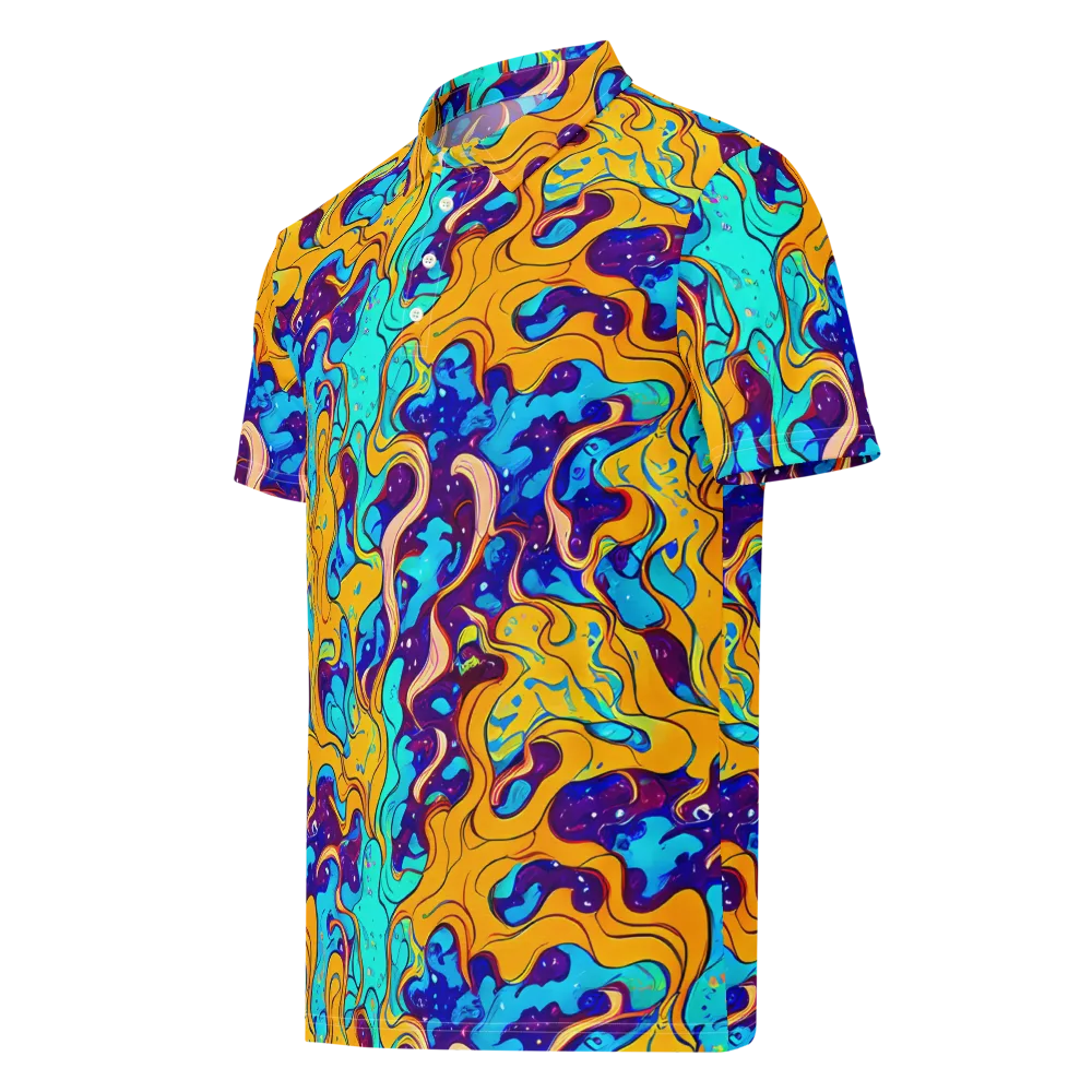 Magnetic Melt on Men's Slim Fit Polo Shirt — Left Front