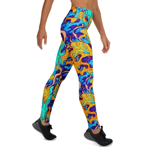 Magnetic Melt on a Yoga Leggings