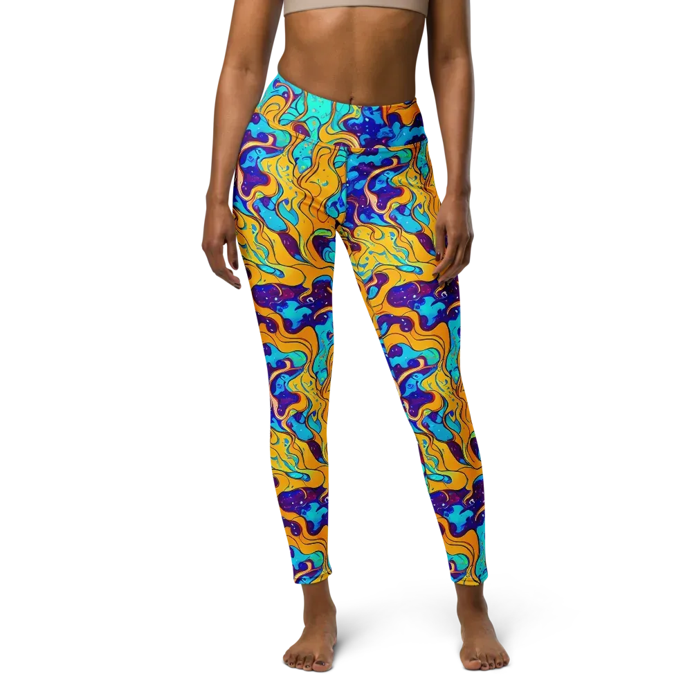 Magnetic Melt on Yoga Leggings — Front
