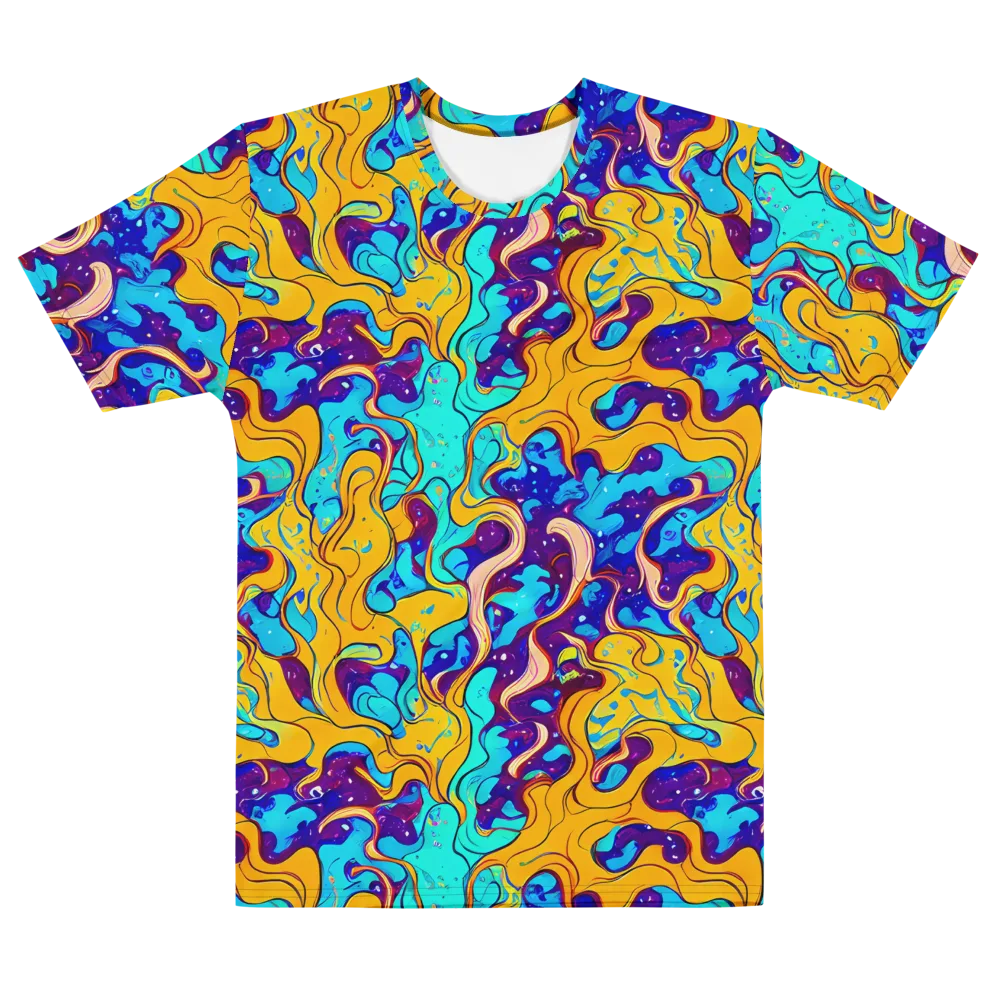 Magnetic Melt on Men's Cotton Crew Neck T-Shirt — Front