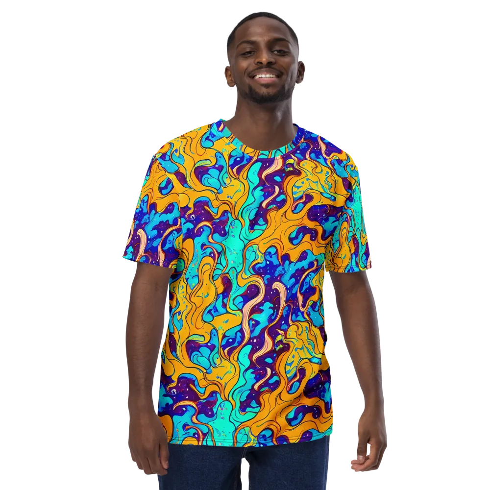 Magnetic Melt on Men's Crew Neck T-Shirt — Front