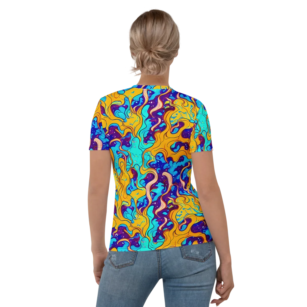 Magnetic Melt on Women's Crew Neck T-Shirt — Back