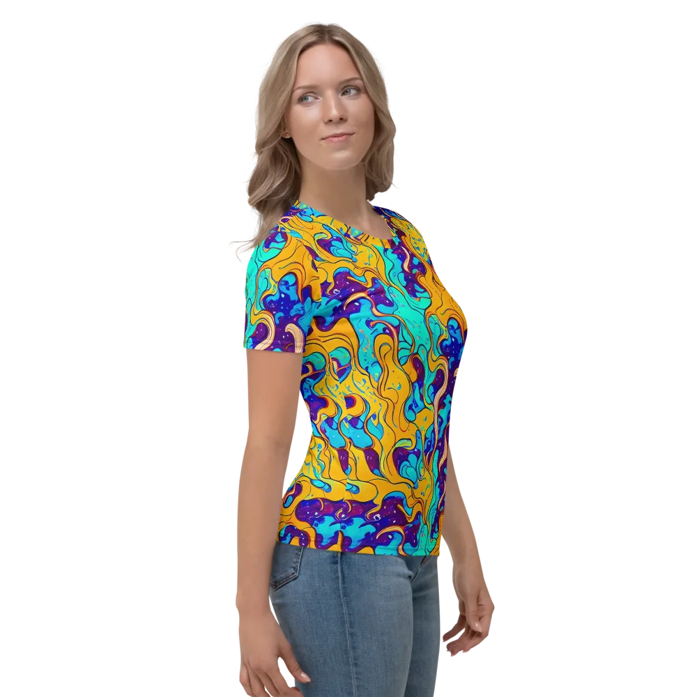 Magnetic Melt on Women's Crew Neck T-Shirt — Right