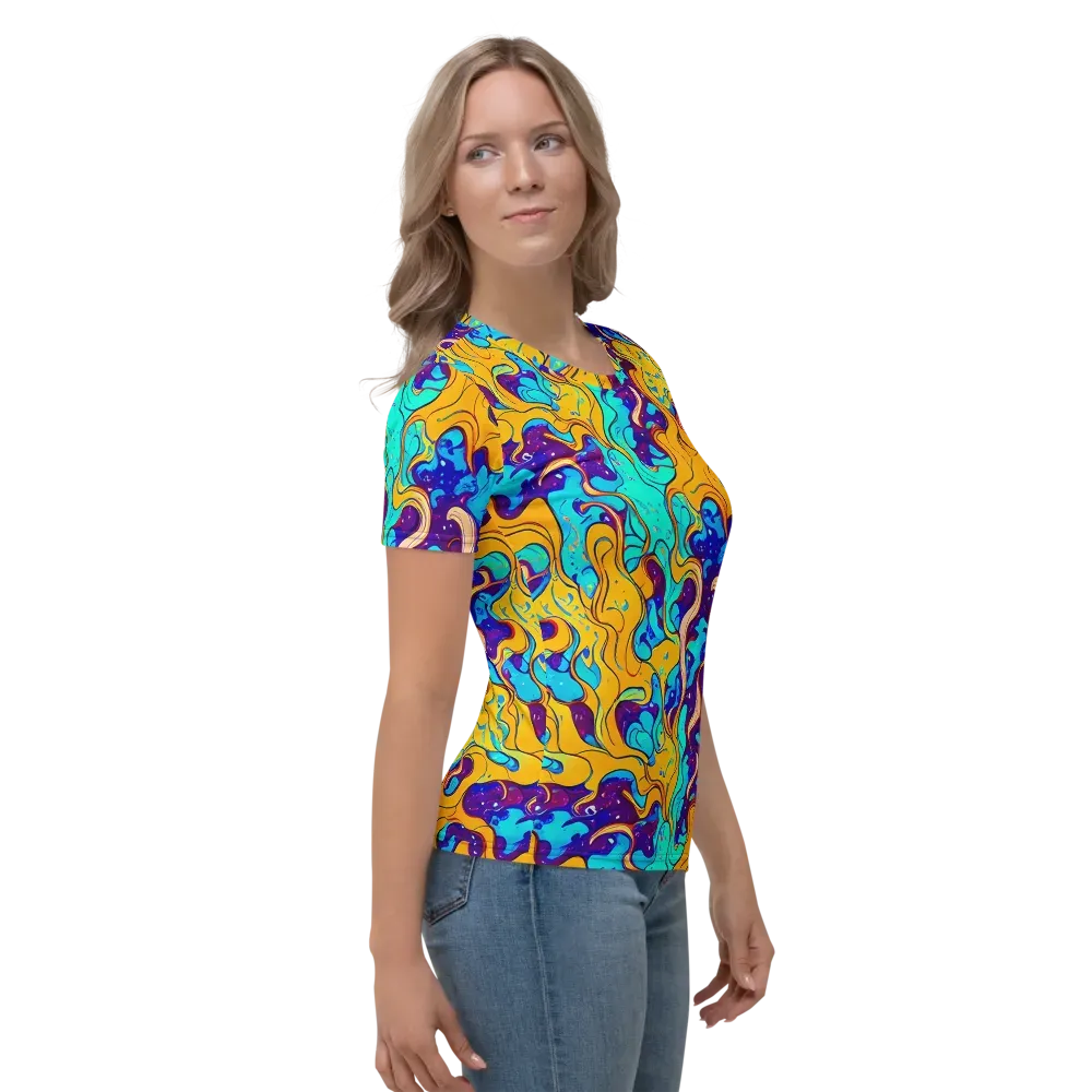Magnetic Melt on Women's Crew Neck T-Shirt — Right