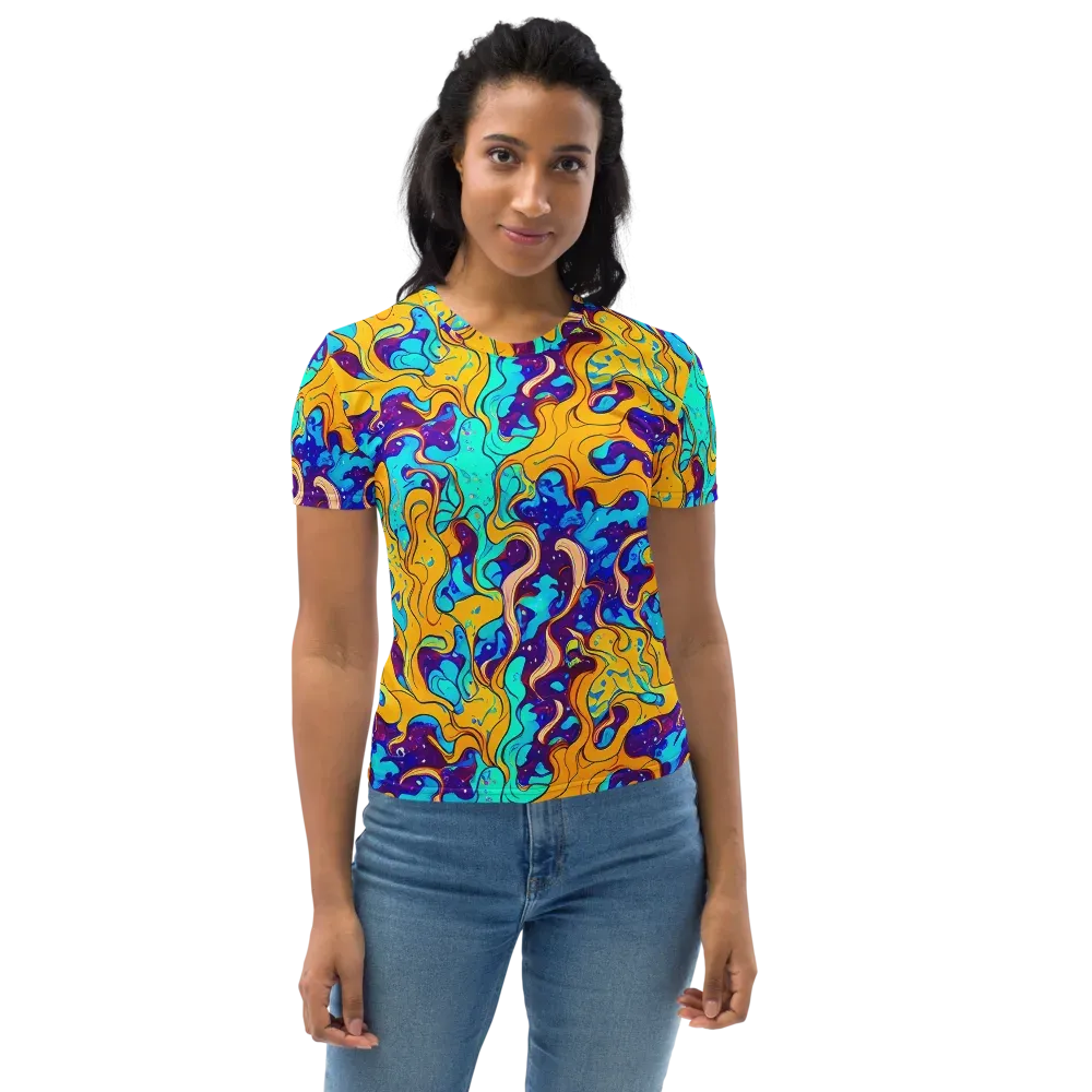 Magnetic Melt on Women's Crew Neck T-Shirt — Front