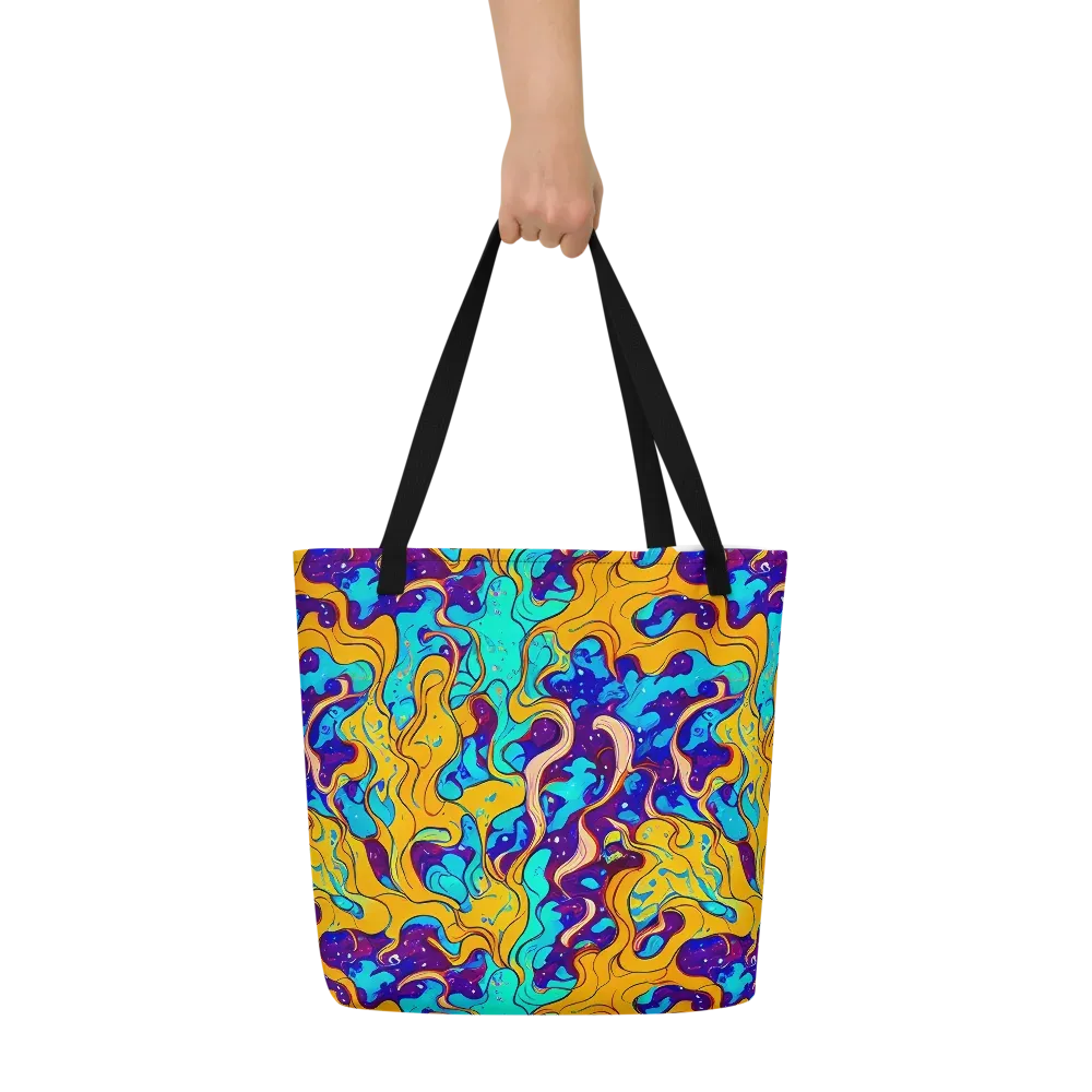 Magnetic Melt on Large Tote Bag W/ Pocket — Front