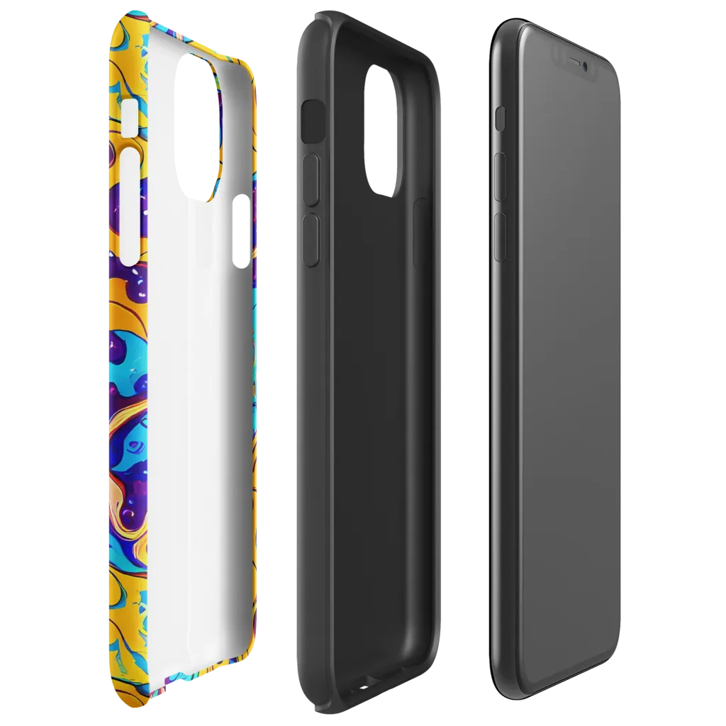 Magnetic Melt on Tough Case for iPhone® — Right