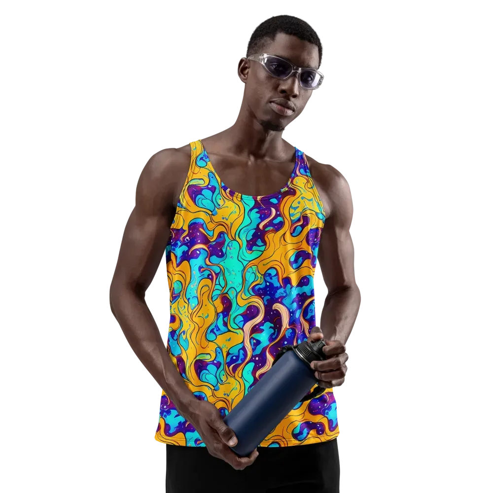 Magnetic Melt on Men's Tank Top — Front