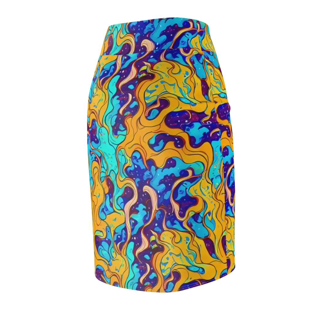 Magnetic Melt on Pencil Skirt — Back Side