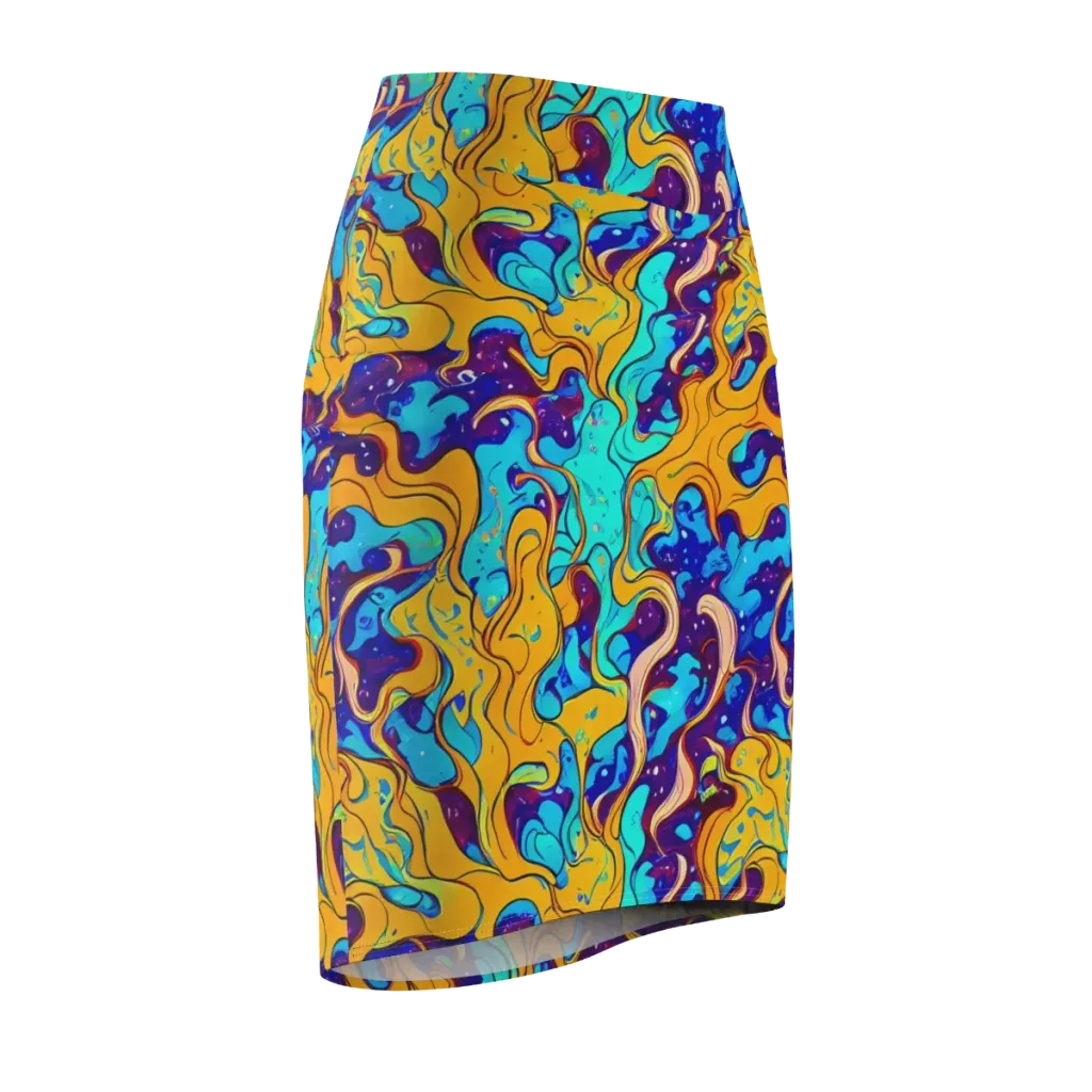 Magnetic Melt on Pencil Skirt — Front Side