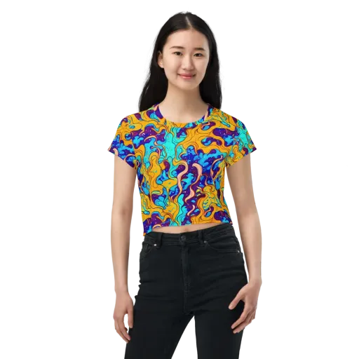Magnetic Melt on a Crop Tee