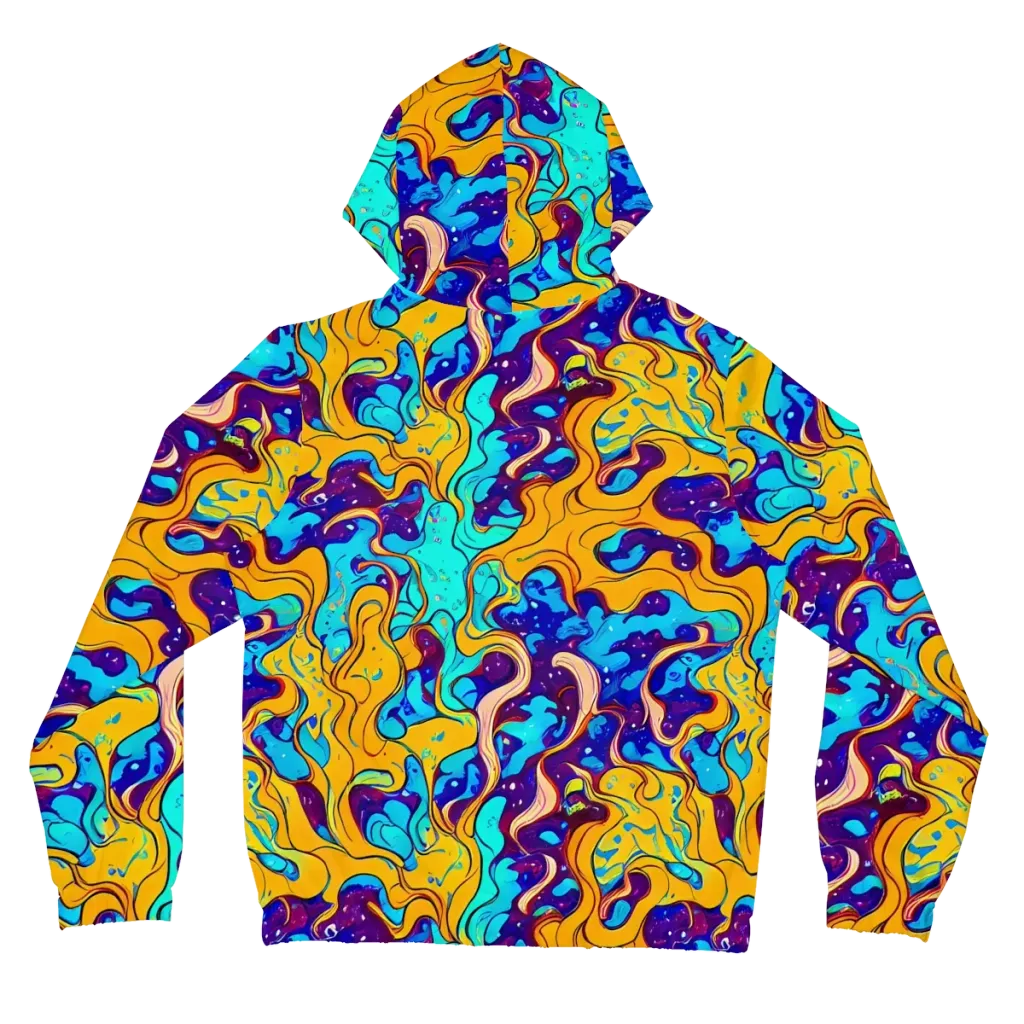Magnetic Melt on Women's Full-Zip Hoodie — Back