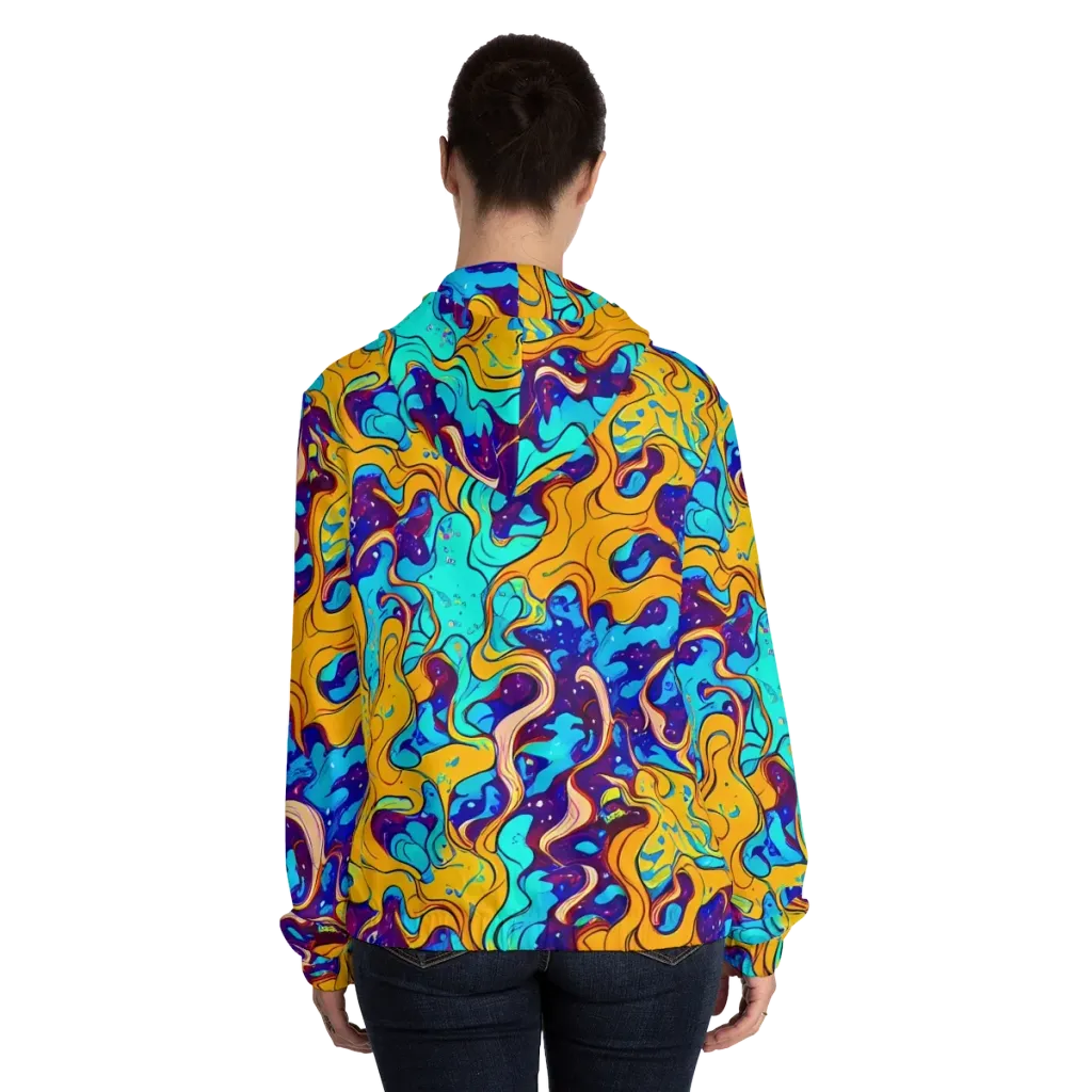 Magnetic Melt on Women's Full-Zip Hoodie — Back On Person