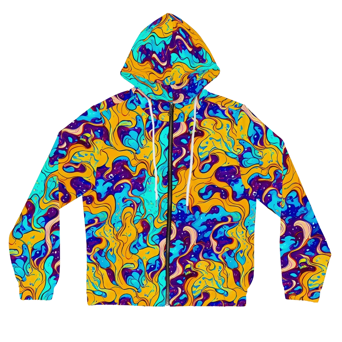 Magnetic Melt on Women's Full-Zip Hoodie — Front
