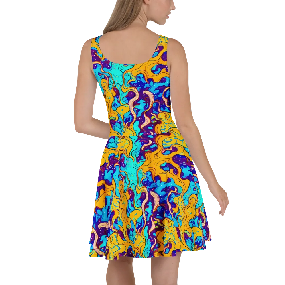 Magnetic Melt on Skater Dress — Back