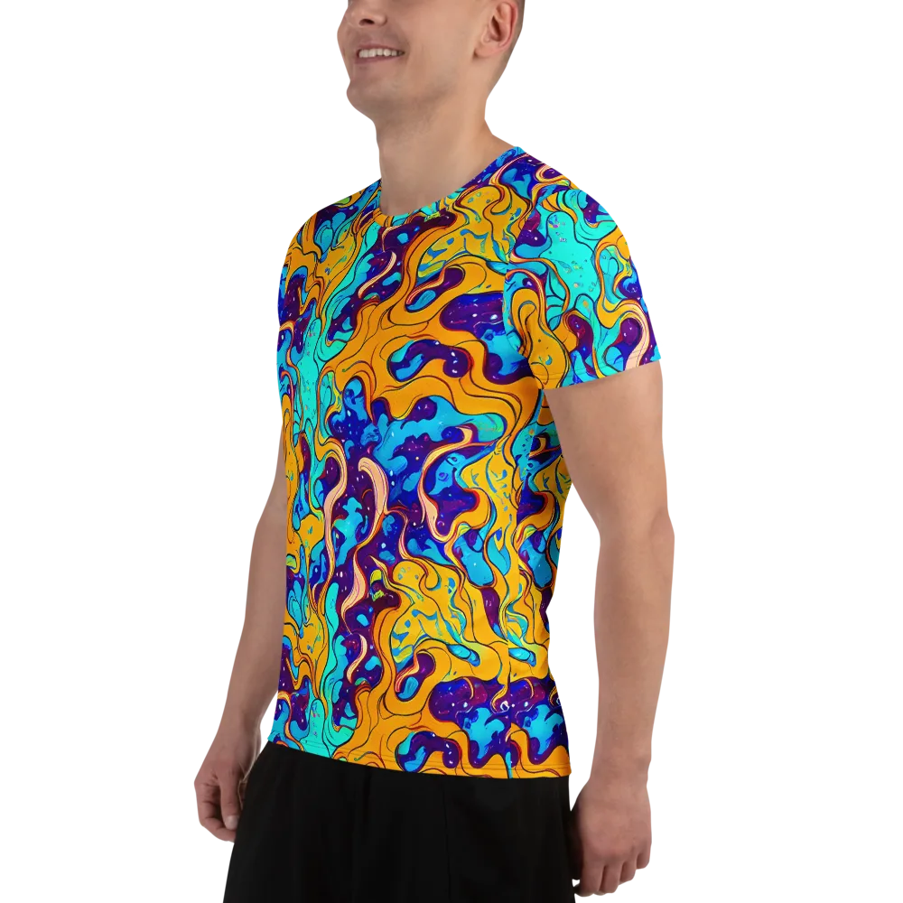 Magnetic Melt on Men's Athletic T-Shirt — Left