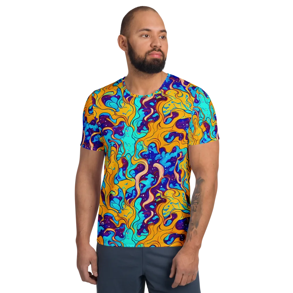 Magnetic Melt on Men's Athletic T-Shirt — Front