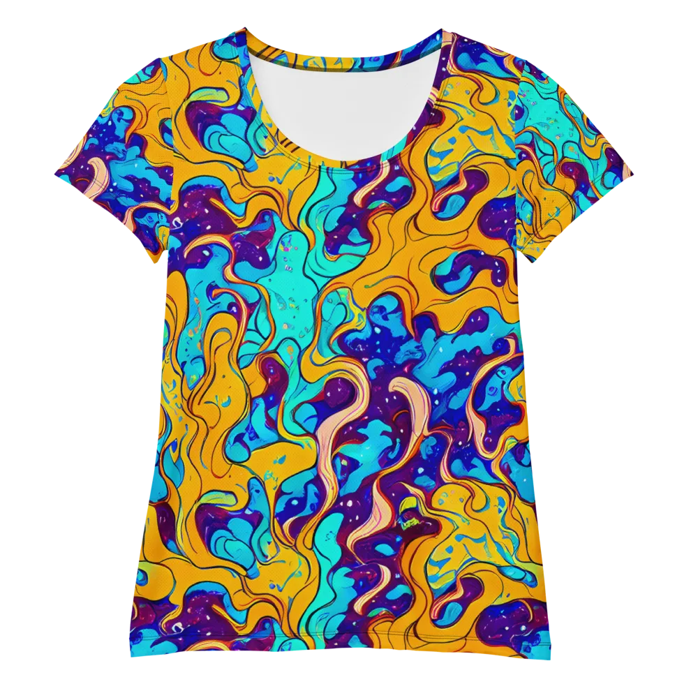 Magnetic Melt on Women's Athletic T-Shirt — Front