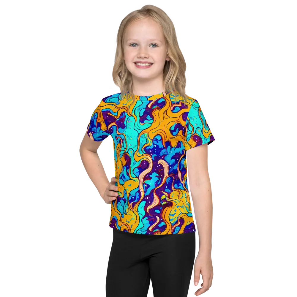 Magnetic Melt on Kids Crew Neck T-Shirt — Front