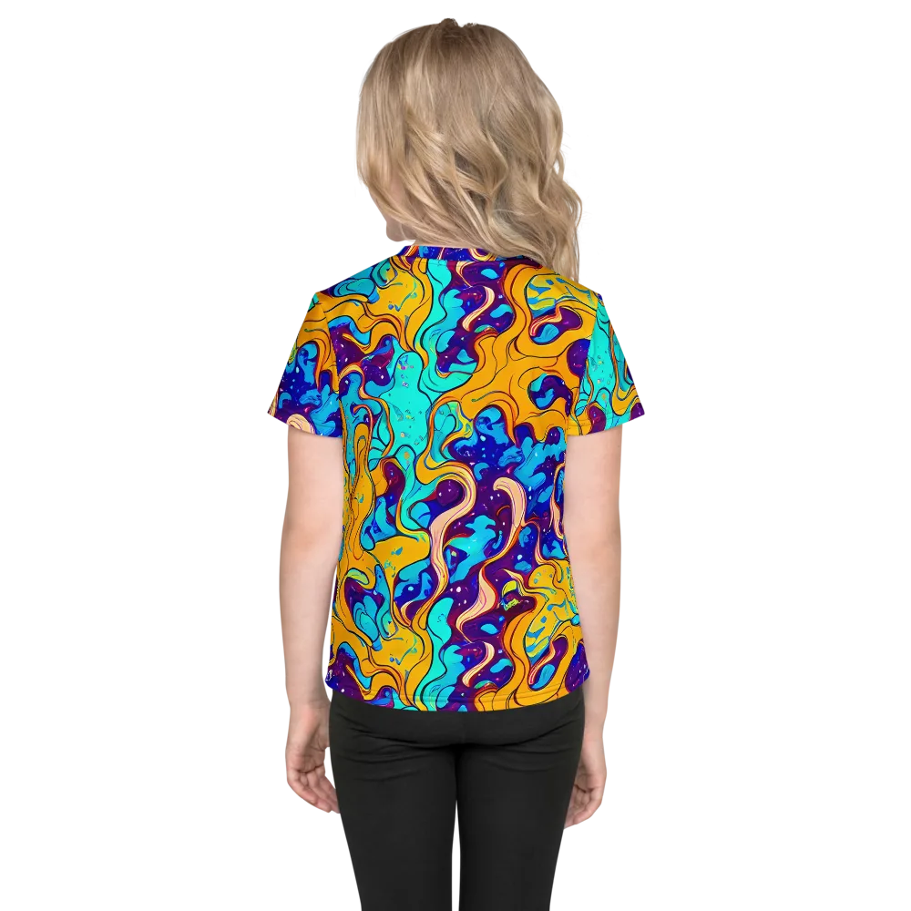 Magnetic Melt on Kids Crew Neck T-Shirt — Back