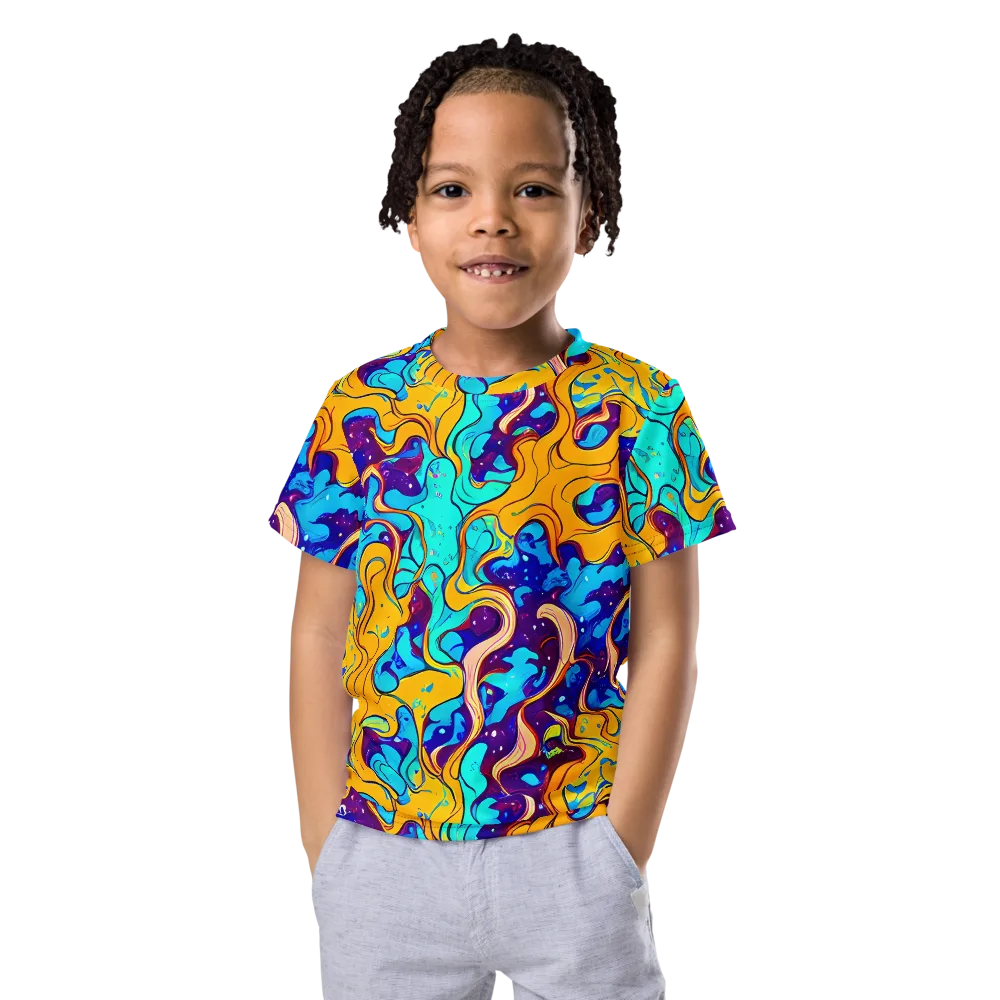Magnetic Melt on Kids Crew Neck T-Shirt — Front