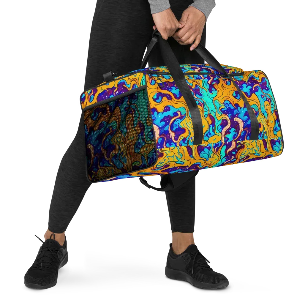 Magnetic Melt on Duffle Bag — Right Front