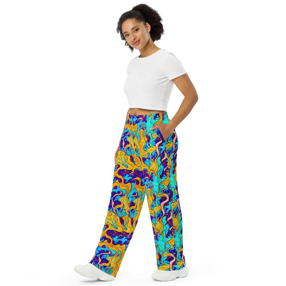 Magnetic Melt on Wide-Leg Pants — Left Front