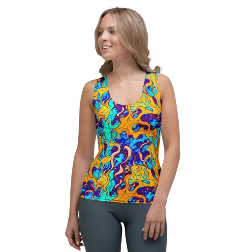 Magnetic Melt on a Women's Tank Top